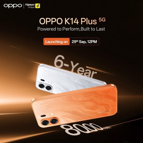 Oppo K14 Plus Launching in India With 144Hz AMOLED Display and 8,000mAh Battery